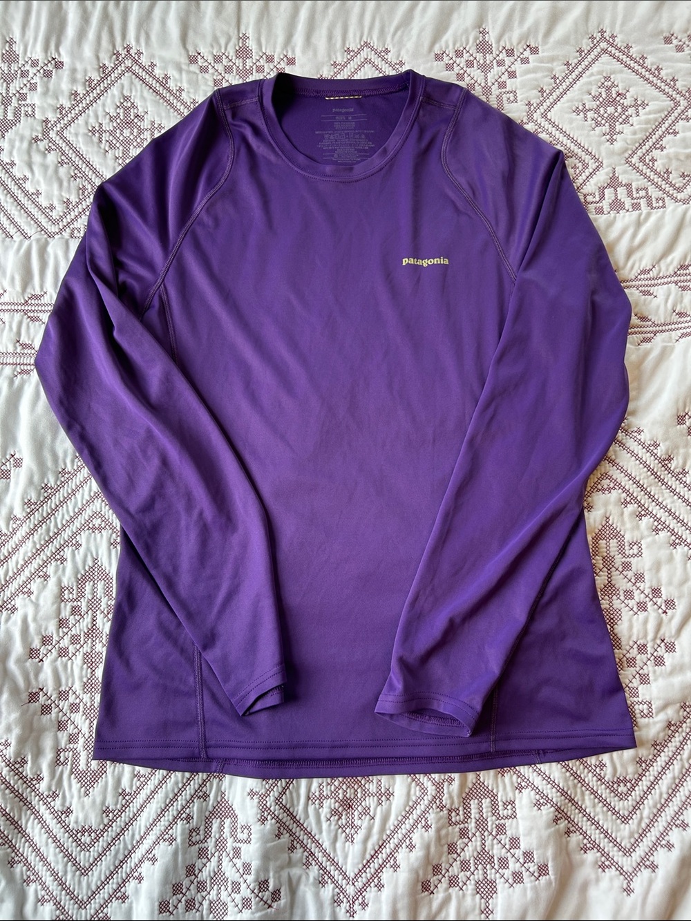 Patagonia Purple Long-Sleeve Active Shirt
